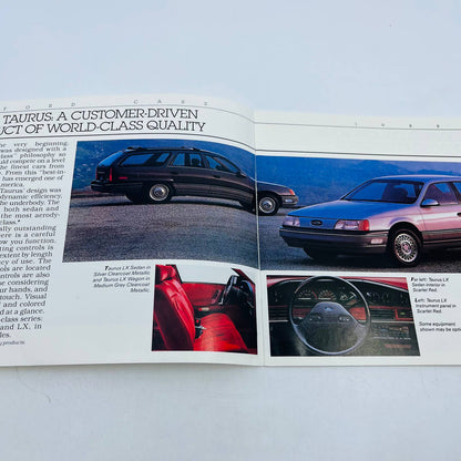 1988 Ford Cars Catalog Brochure Press Book Taurus Thunderbird Tempo Escort BA1