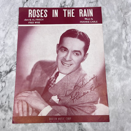 1947 Roses in the Rain Perry Frankie Carle Al Frische Fred Wise Sheet Music V38