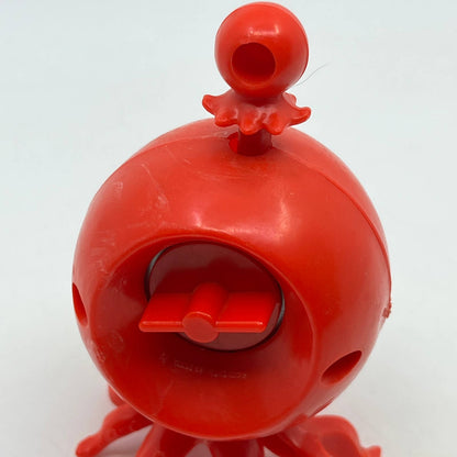 1980s Wind Up Red Octopus & Baby Walker Toy Tested WORKS 4" TH7