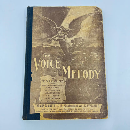 1899 The Voice Of Melody Hymn Book By E. S. Lorenz, Church Songs Music TE2