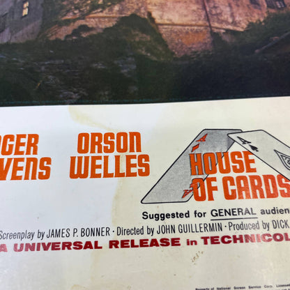 House Of Cards 1969 Lobby Card #2 Castle Orson Welles George Peppard FL5