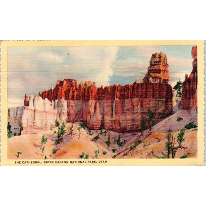 The Cathedral Bryce Canyon National Park Utah 1938 Original Postcard TJ9-P2