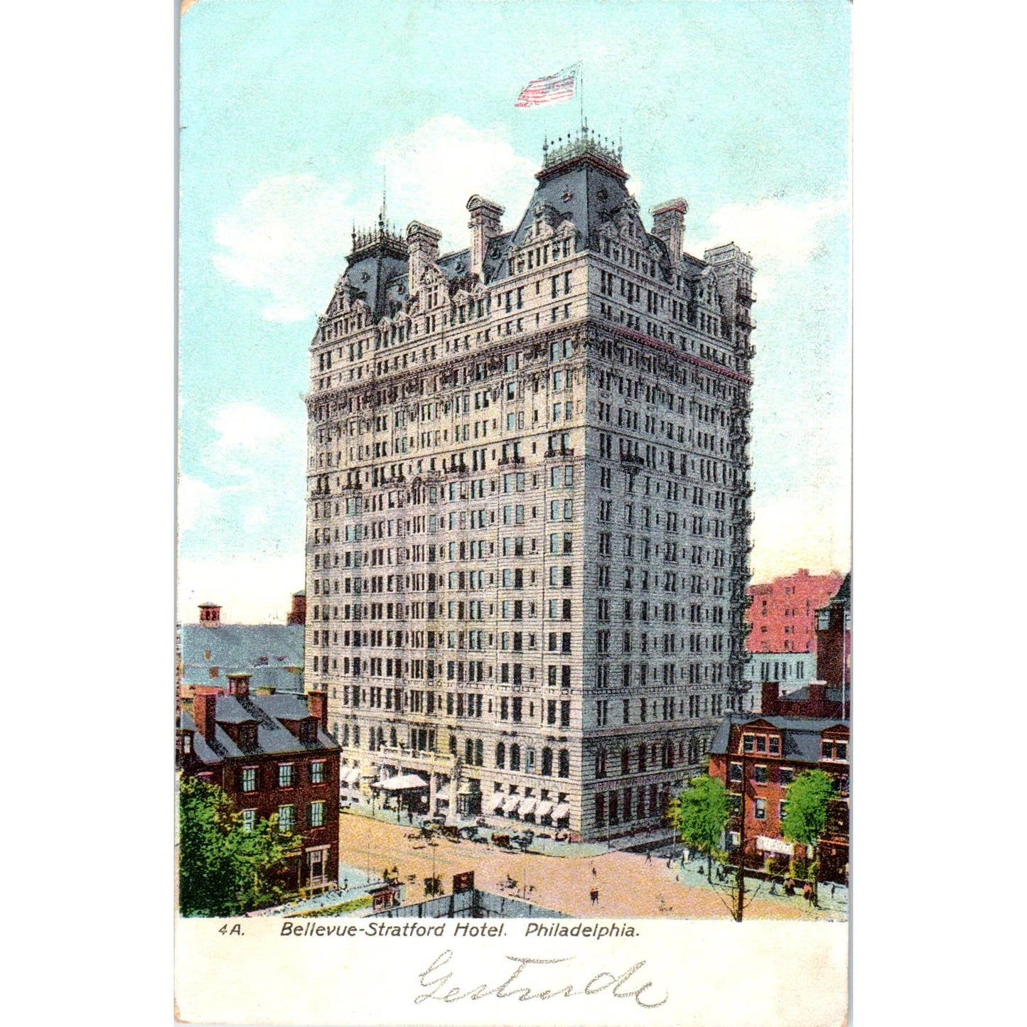 1907 Postcard Bellevue Stratford Hotel Philadelphia PA TD9-P1