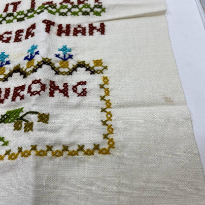 Vintage Bucilla Needlecraft 3520 Murph’s Law Sampler COMPLETE READY TO FRAME TC1