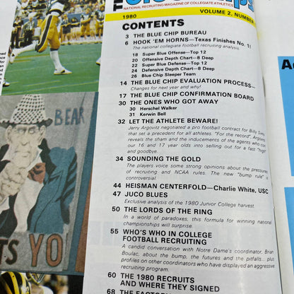 1980 The Blue Chips National Collegiate Recruiting Magazine Herschel Walker TH3