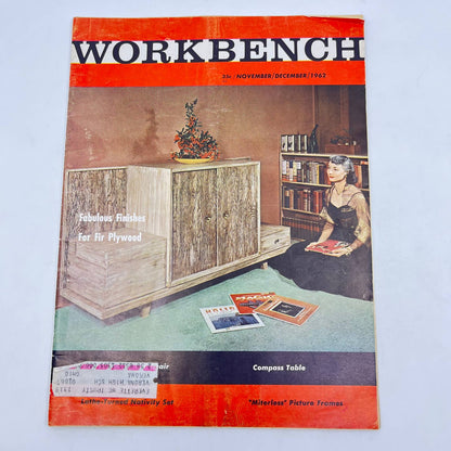 1962 Nov-Dec Workbench Magazine MCM Furniture Fir Plywood Finishes TF9