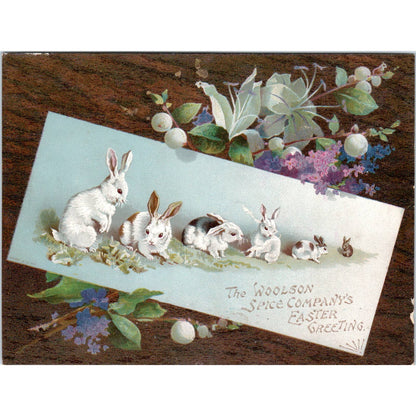 Woolson Spice Co. Easter Greeting - Victorian Trade Card TK1-P3