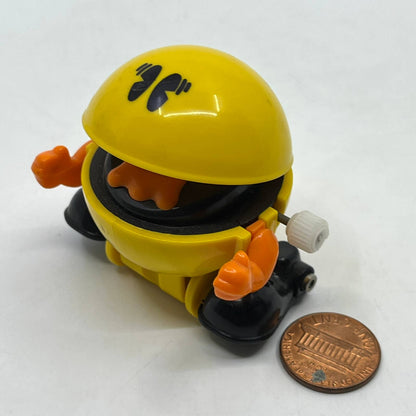 1982 Tomy White Knob Windup Pac-Man PacMan Walking WORKS TH7