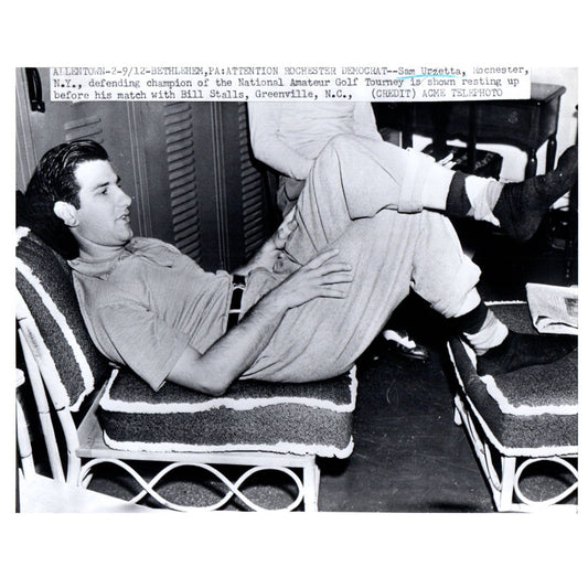 1951 Press Photo Golf Sam Urzetta National Amateur Golf Tournament 7x9" AD2