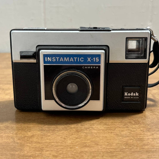 1970s Kodak Instamatic X-15 Point & Shoot 126 Film Camera Black K  TD4