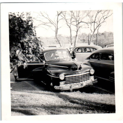 1940s Photograph 1946 Dodge Custom Car 3.5" SE5