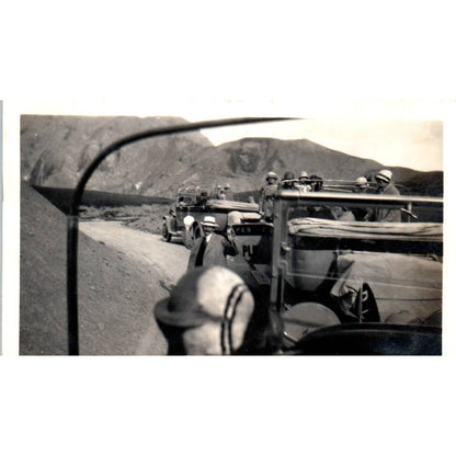 Antique WWII Photograph Convoy in North Africa 3x4.5" SE5