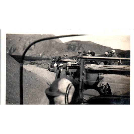 Antique WWII Photograph Convoy in North Africa 3x4.5" SE5