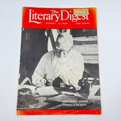 1935 The Literary Digest August 3 John Nance Garner British Navy TA3