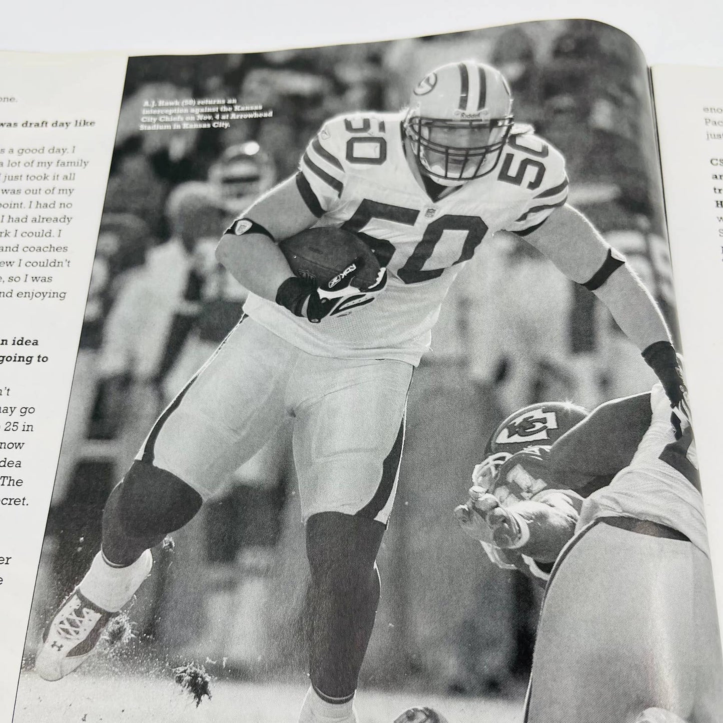 February 2008 Packer Report Green Bay Packers James Jones AJ Hawk Rodgers BA3