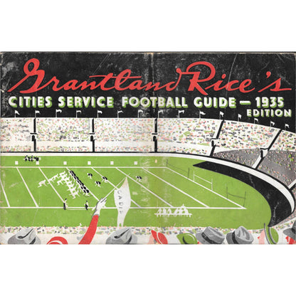 1935 Grantland Rice’s Cities Service Football Guide TJ8-1