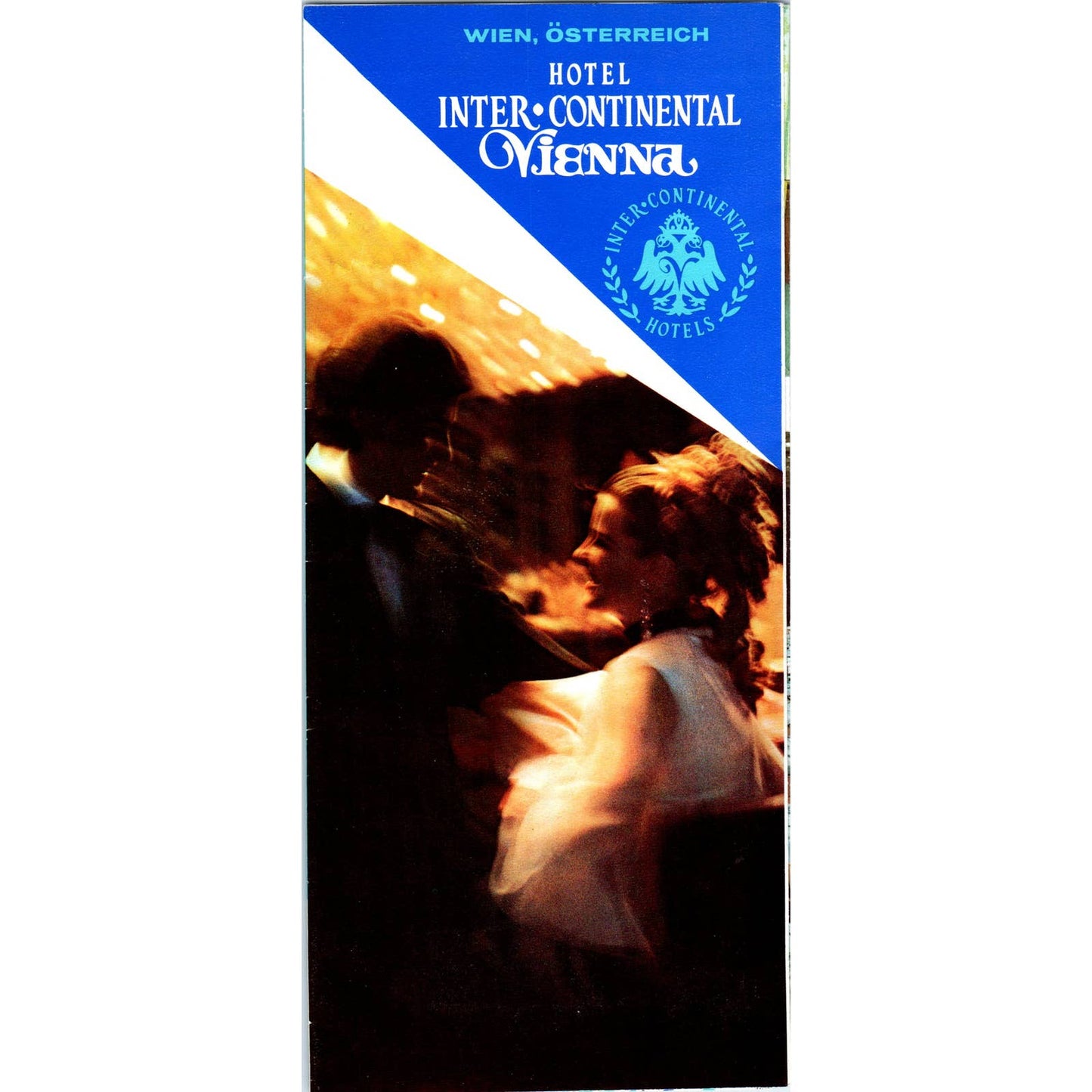 Vintage Intercontinental Hotel Vienna Fold Out Travel Brochure AD7