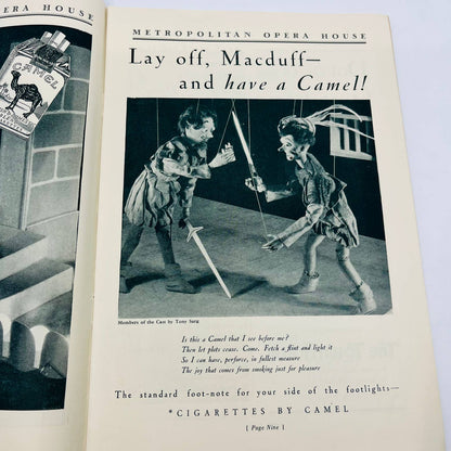 1930-31 Season Metropolitan Opera House (MET) Grand Opera Program Week 8 NYC TD6