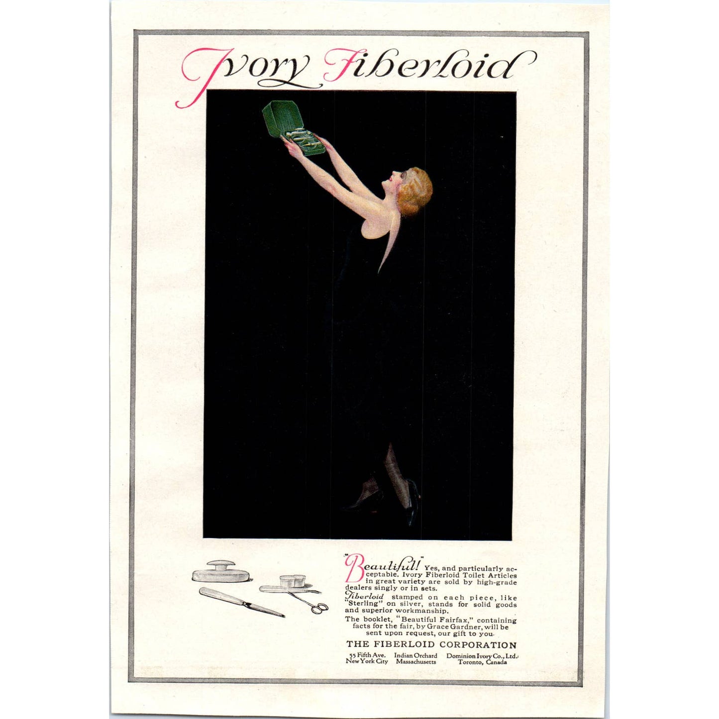 Glacier National Park - Great Northern Railway - 1921 Original Ad TJ7-L