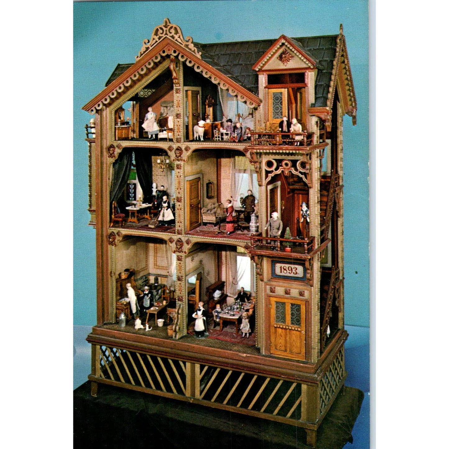 Milwaukee Public Museum 1893 Doll House Original Postcard PB10