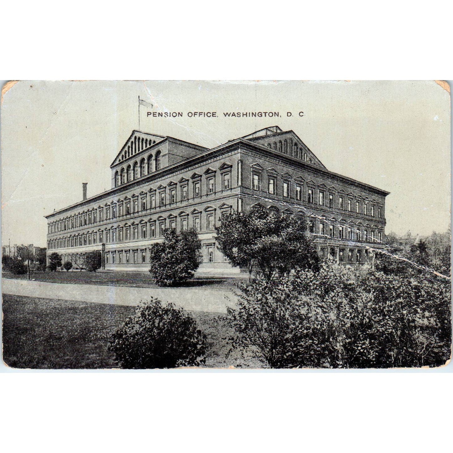 Pension Office Washington D.C. Original Postcard TK1-P2