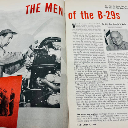 AIR FORCE Magazine Sep 1944 B-29 Zeke RZNAF AAF OFFICIAL SERVICE JOURNAL BA3