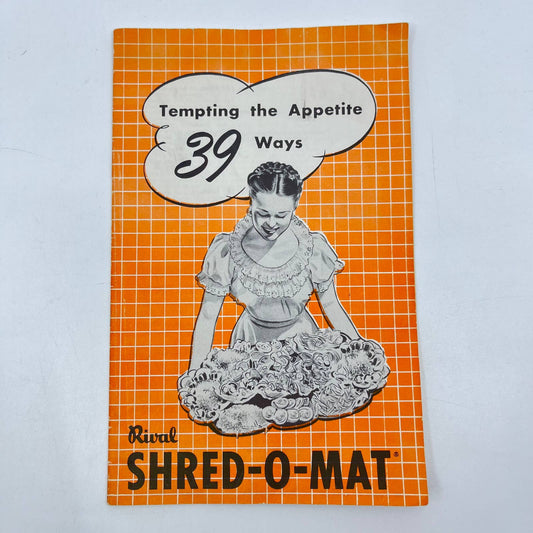 1954 Rival Shred-O-Mat Food Processor Recipe Cook Book TE4