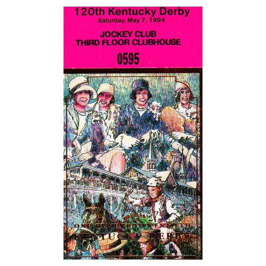 120th Kentucky Derby 1994 Ticket Jockey Club Clubhouse SE4