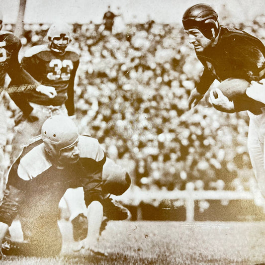 Vintage Old Time Football Photo Print Poster Leather Helmets 11x14” FL3