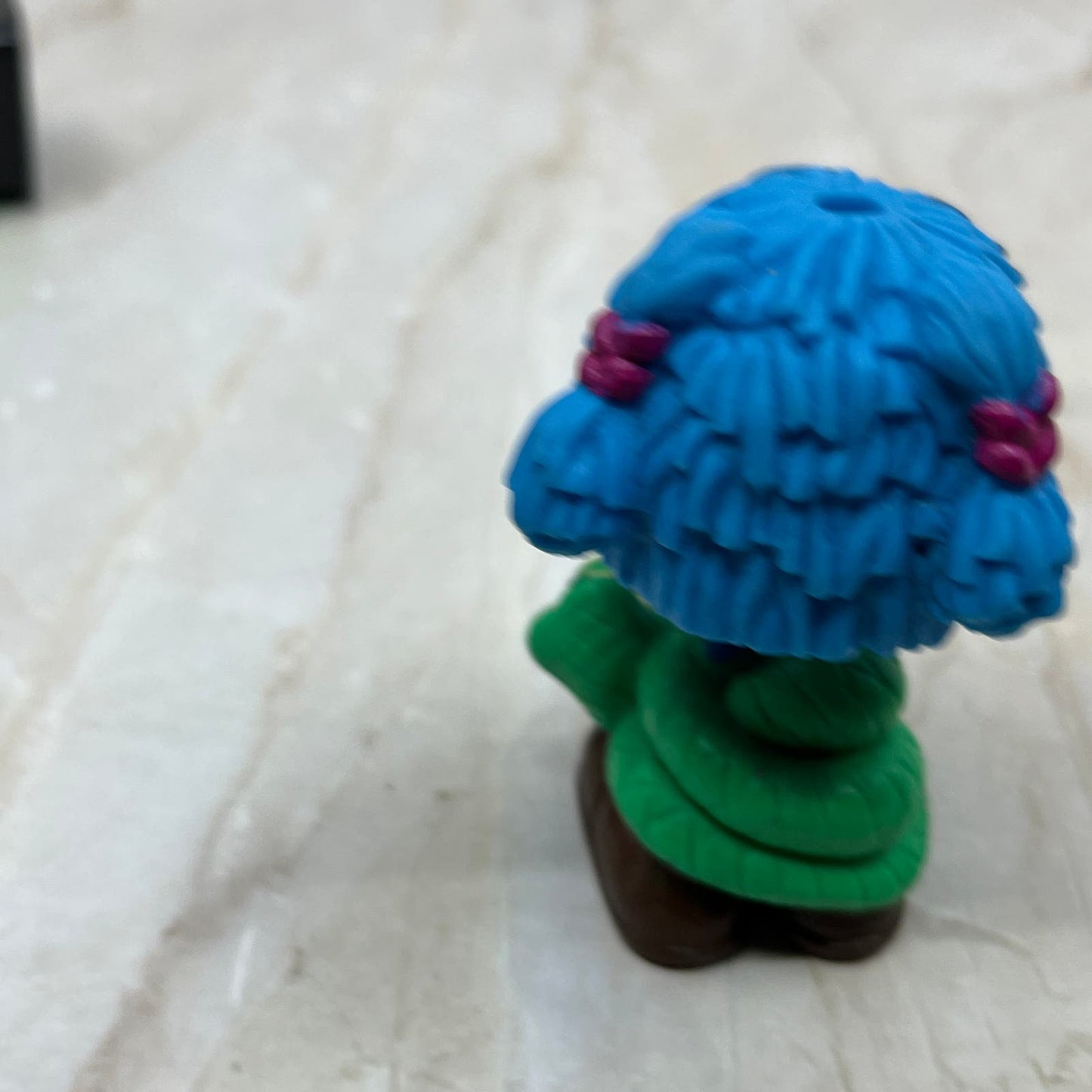 1989 McDonalds Funny Friends Fry Guys Kids Happy Meal Toys Blue Snake TE5-S2