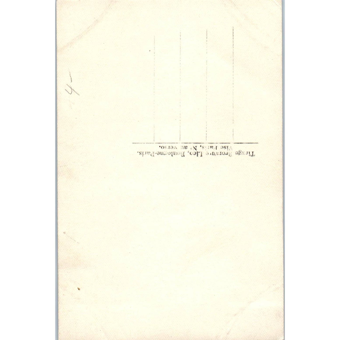 WII French Porte Bonheur Luck 4 Leaf Clover Elephant - Original Postcard TJ9-P1