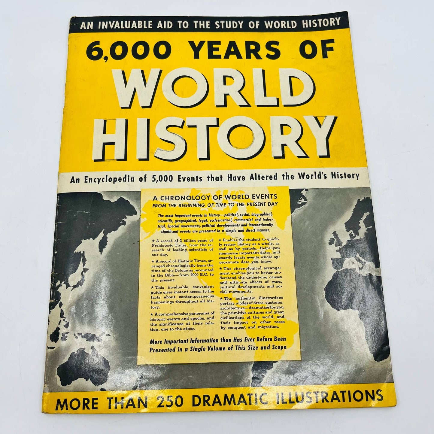 1943 WWII INVALUABLE AID TO THE STUDY OF 6000 YEARS OF WORLD HISTORY BA4