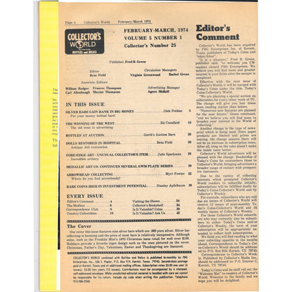 Long John Latham's Collector's World Bottles and Relics Magazine Feb 1974 M5