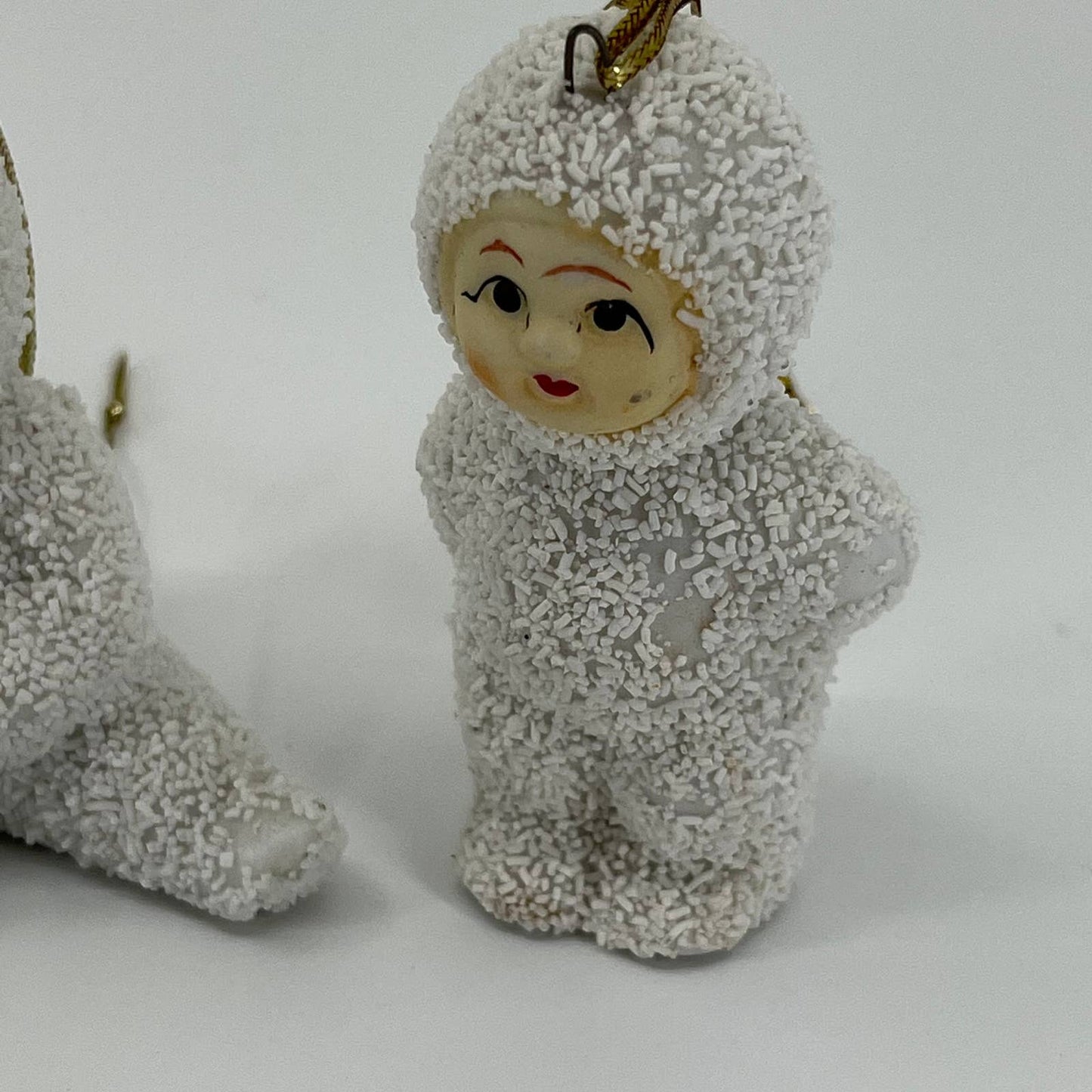 Vintage 2.5” Snow Babies Christmas Tree Ornament Set of 2 SA1