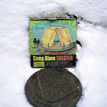 1971 Coghlan’s Camp Stove Toaster “Sure Grip” in Original Box TC5