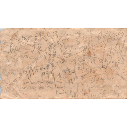 1916 Letter and Envelope W.M. Peavy Lufkin TX to J.M. Peavy Shreve AL AD6