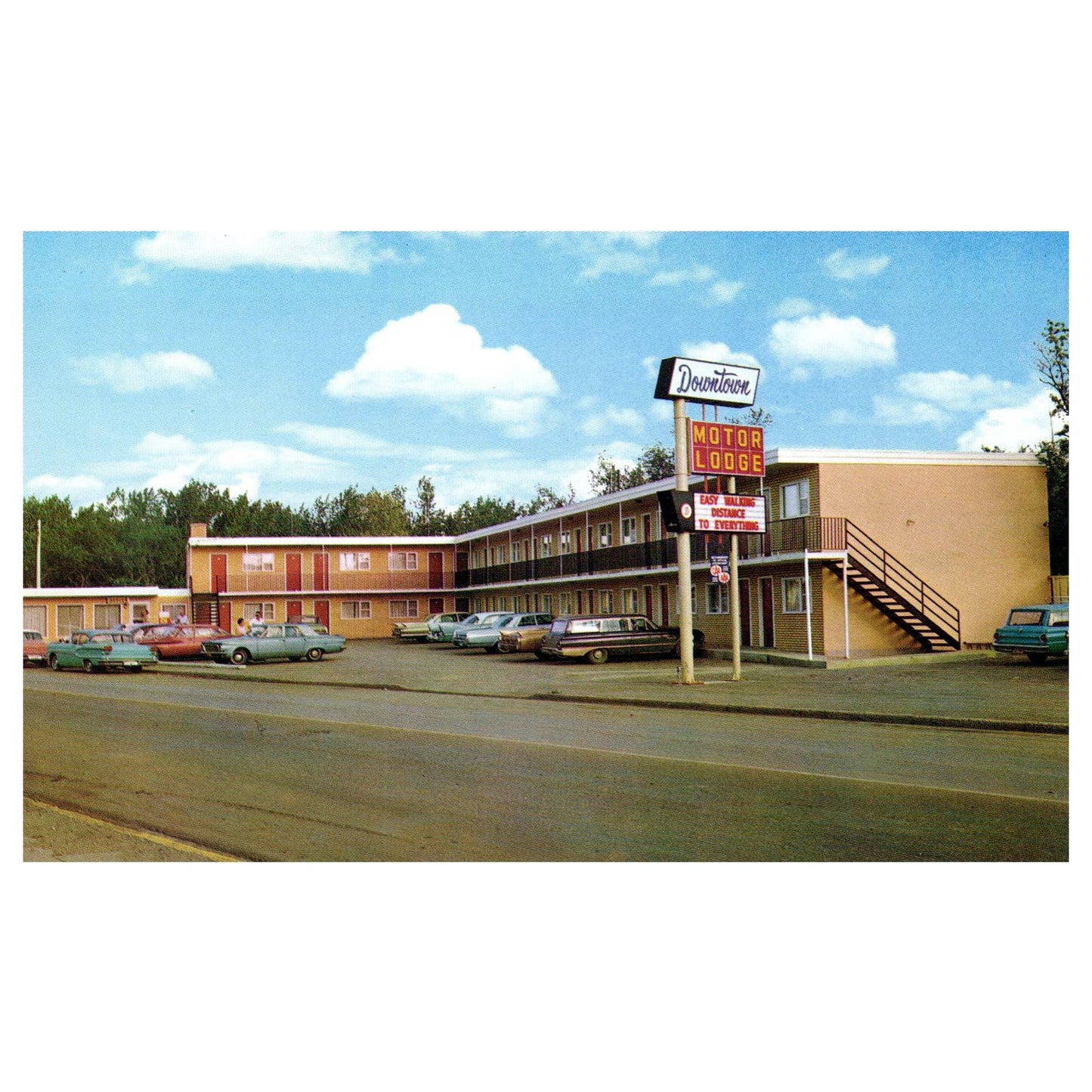 Vintage Postcard - Downtown Motor Lodge Moose Jaw Saskatchewan Canada TJ6-1