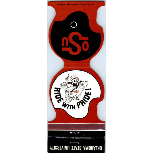 1984 OSU Oklahoma State Helmet Football Schedule Matchbook Cover SA1-M4
