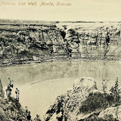 1908 Famous Salt Well Meade Kansas PA8