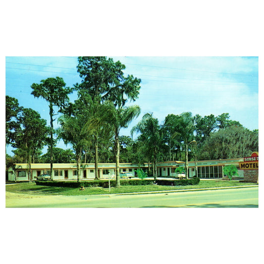 Vintage Postcard - Sunset Motel AAA Leesburg Florida P4-6