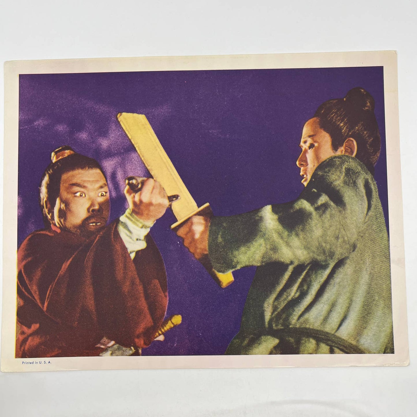 Vintage Kung Fu Movie Still Samurai Sword Fight FL4