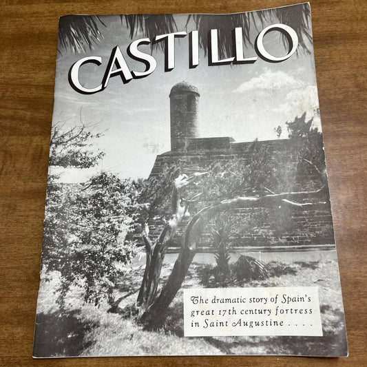 1949 Souvenir CASTILLO Spain's Great 17th Century Fortress in St Augustine FL A3