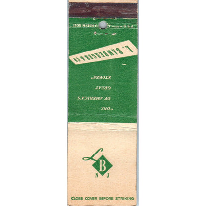 L. Bamberger & Co Store Advertising Matchbook Cover MM9-9