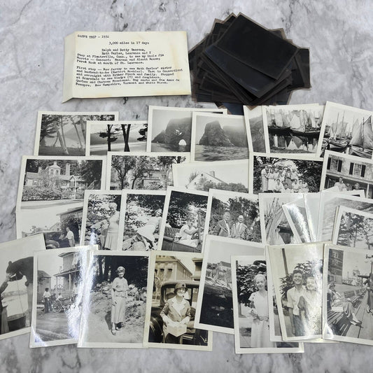 1932 Collection of Photos & Negatives East Coast Vacation Views TJ9-PG6
