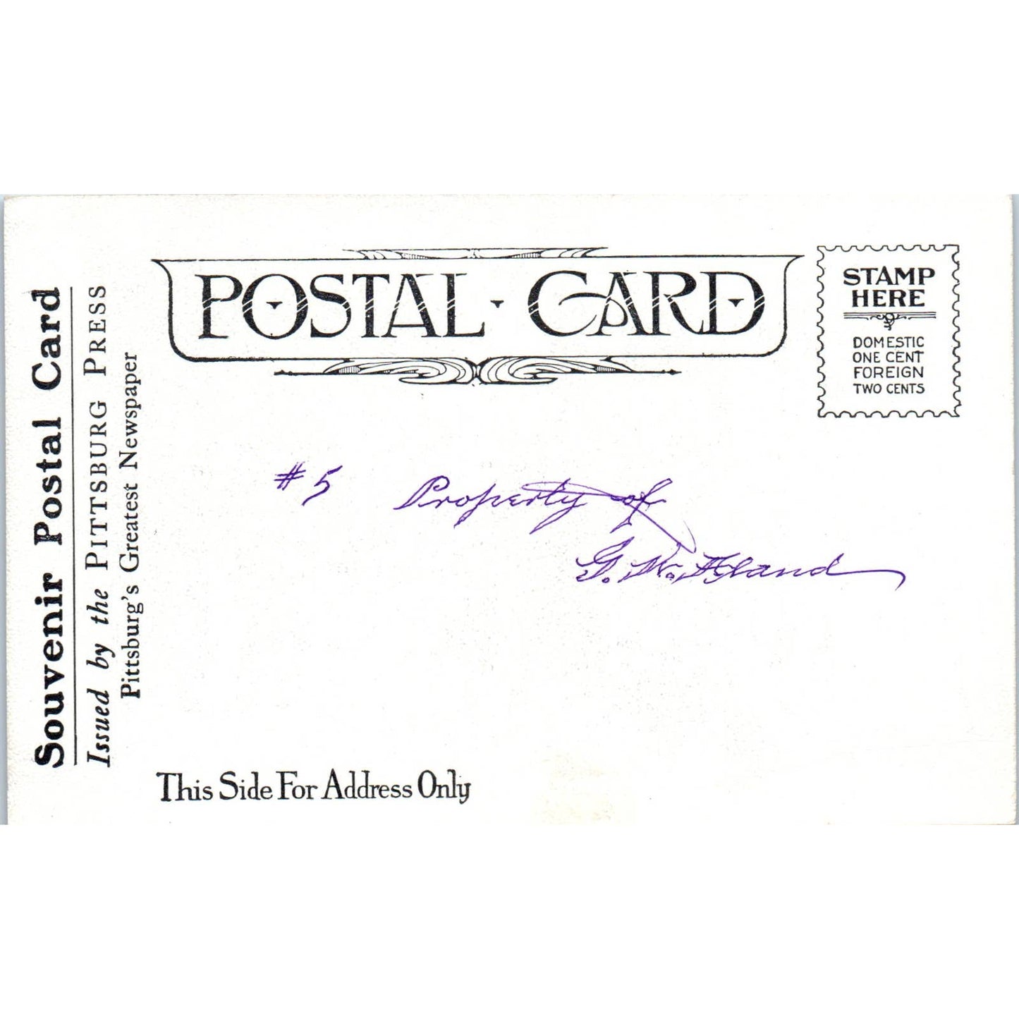 1909 Postcard Steel Mills - South Side Pittsburgh PA TD8-P2