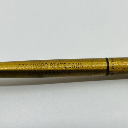 VTG Mechanical Pencil Chromatic Clipper Brass Tone Jonesburg State Bank SB3