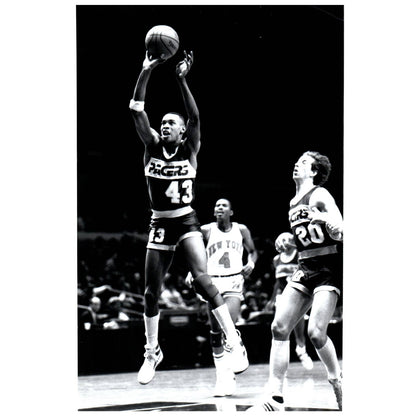 1986 Press Photo Basketball NBA Terrance Stansbury Indiana Pacers 8x10" AD3