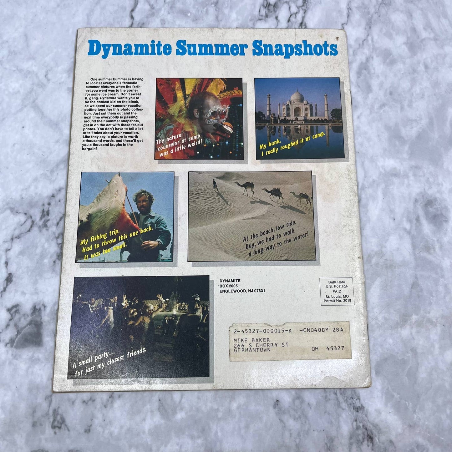 1976 DYNAMITE Magazine 28 (Laverne&Shirley/Happy Days/King Kong/Oliva Newton TJ4