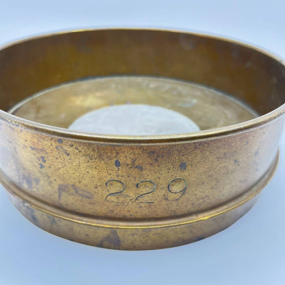 Antique Brass Industrial Sieve 229 8” TE8