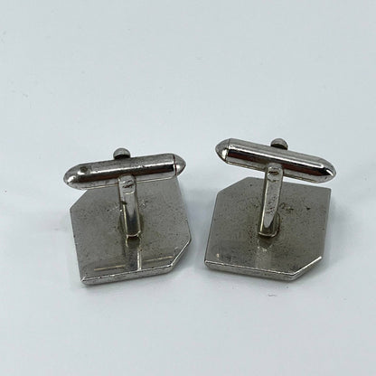 Vintage Silver Tone Swank Monogrammed “T” Cufflinks Cuff Links SD2